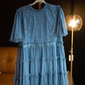 Ivy City Anastasia Dress In Tufts Blue